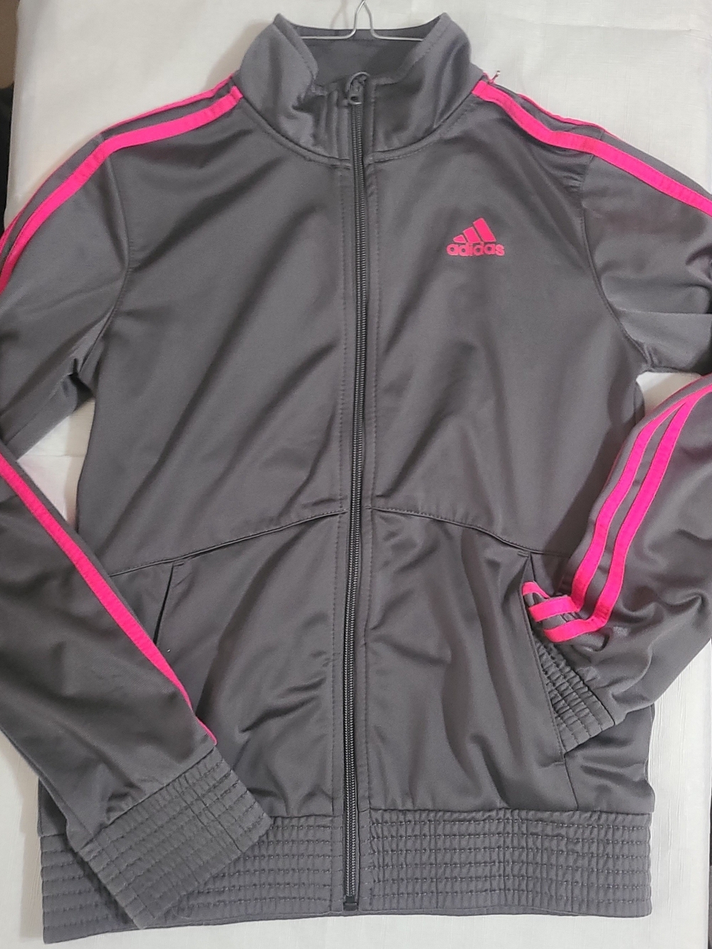 adidas Kids' Gray & Pink Track Jacket